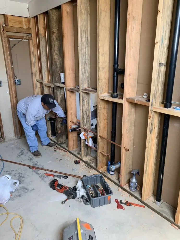 Commercial rough-in plumbing for Water Heater Replacement in Westwood Village